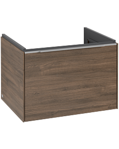 Villeroy und Boch Subway 3.0 Waschtisch-Unterschrank C575L0VH 62,2x42,9x47,8cm, mit LED/Griff Aluminium glänzend, arizona oak