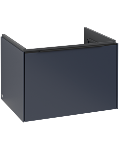 Villeroy und Boch Subway 3.0 Waschtisch-Unterschrank C575L1VQ 62,2x42,9x47,8cm, mit LED/Griff Volcano black, marine blue