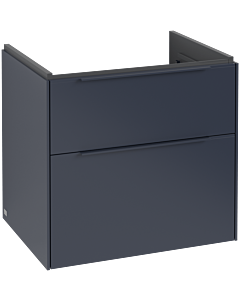 Villeroy und Boch Subway 3.0 Waschtisch-Unterschrank C57602VQ 62,2x57,6x47,8cm, ohne LED/Griff monochrom, marine blue