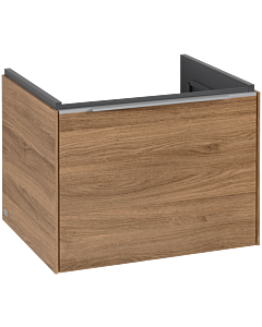 Villeroy und Boch Subway 3.0 Waschtisch-Unterschrank C57700RH 57,2x42,9x47,8cm, ohne LED/Griff Aluminium glänzend, kansas oak