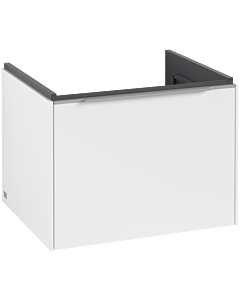 Villeroy und Boch Subway 3. 1930 vanity unit C57700VF 57.2x42.9x47.8cm, without LED / handle aluminum glossy, pure white