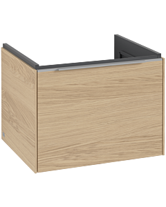 Villeroy und Boch Subway 3. 1930 vanity unit C57700VJ 57.2x42.9x47.8cm, without LED / handle aluminum glossy, nordic oak