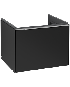 Villeroy und Boch Subway 3.0 Waschtisch-Unterschrank C57700VL 57,2x42,9x47,8cm, ohne LED/Griff Aluminium glänzend, volcano black