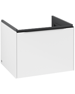 Villeroy und Boch Subway 3. 1930 vanity unit C57701VF 57.2x42.9x47.8cm, without LED / handle Volcano black, pure white