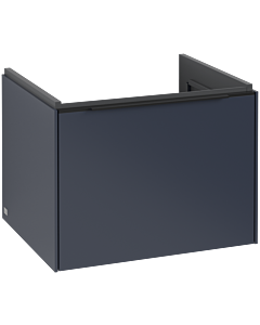 Villeroy und Boch Subway 3. 1930 vanity unit C57701VQ 57.2x42.9x47.8cm, without LED / handle Volcano black, marine blue