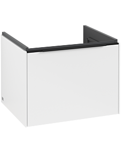 Villeroy und Boch Subway 3.0 Waschtisch-Unterschrank C577L1VF 57,2x42,9x47,8cm, mit LED/Griff Volcano black, pure white
