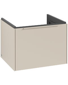 Villeroy und Boch Subway 3. 1930 vanity unit C577L2VN 57.2x42.9x47.8cm, with LED / handle monochrome, cashmere gray