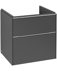 Villeroy und Boch Subway 3. 1930 C57800VR 57,2x57,6x47,8cm, sans LED / poignée aluminium brillant, graphite