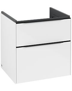 Villeroy und Boch Subway 3. 1930 C57801VE 57,2x57,6x47,8cm, sans LED / poignée Volcano noir, blanc brillant