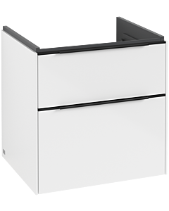 Villeroy und Boch Subway 3. 1930 C578L1VE 57,2x57,6x47,8cm, avec LED / poignée Volcano noir, blanc brillant