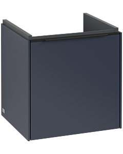 Villeroy und Boch Subway 3. 1930 vanity unit C58101VQ 42.3x42.9x37.75cm, hinge left / handle Volcano black, marine blue