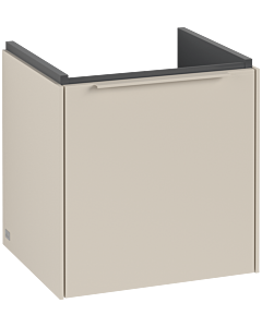 Villeroy und Boch Subway 3. 1930 vanity unit C58102VN 42.3x42.9x37.75cm, hinge left / handle monochrome, cashmere gray