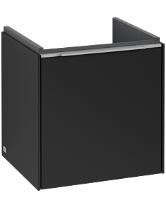 Villeroy und Boch Subway 3.0 Waschtisch-Unterschrank C58200VL 42,3x42,9x37,75cm, Schanier rechts/Griff Aluminium glänzend, volcano black