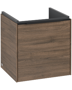 Villeroy und Boch Subway 3.0 Waschtisch-Unterschrank C58201VH 42,3x42,9x37,75cm, Schanier rechts/Griff Volcano black, arizona oak
