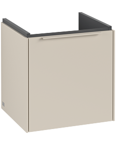 Villeroy und Boch Subway 3. 1930 vanity unit C58202VN 42.3x42.9x37.75cm, hinge right / handle monochrome, cashmere gray