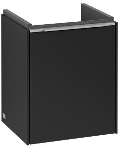 Villeroy und Boch Subway 3. 1930 C58300VL 35,1x42,9x30,9cm, charnière gauche / poignée aluminium brillant, noir volcan