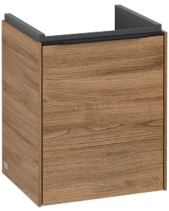 Villeroy und Boch Subway 3. 1930 vanity unit C58301RH 35.1x42.9x30.9cm, hinge left / handle Volcano black, kansas oak