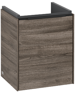 Villeroy und Boch Subway 3.0 Waschtisch-Unterschrank C58301RK 35,1x42,9x30,9cm, Schanier links/Griff Volcano black, stone oak