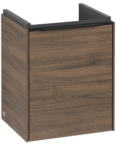 Villeroy und Boch Subway 3.0 Waschtisch-Unterschrank C58301VH 35,1x42,9x30,9cm, Schanier links/Griff Volcano black, arizona oak