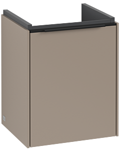 Villeroy und Boch Subway 3. 1930 vanity unit C58301VM 35.1x42.9x30.9cm, hinge left / handle Volcano black, taupe