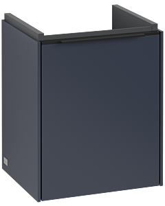 Villeroy und Boch Subway 3. 1930 vanity unit C58301VQ 35.1x42.9x30.9cm, hinge left / handle Volcano black, marine blue