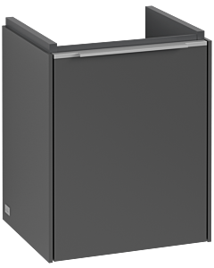 Villeroy und Boch Subway 3. 1930 vanity unit C58400VR 35.1x42.9x30.9cm, hinge right / handle aluminum glossy, graphite