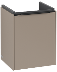 Villeroy und Boch Subway 3. 1930 vanity unit C58401VM 35.1x42.9x30.9cm, hinge right / handle Volcano black, taupe