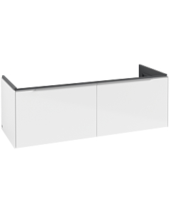 Villeroy und Boch Subway 3.0 Waschtisch-Unterschrank C60100VE 127,2x42,9x47,8cm, ohne LED/Griff Aluminium glänzend, brilliant white