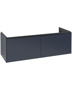 Villeroy und Boch Subway 3.0 Waschtisch-Unterschrank C601L1VQ 127,2x42,9x47,8cm, mit LED/Griff Volcano black, marine blue