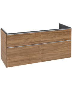 Villeroy und Boch Subway 3. 1930 vanity unit C60200RH 127.2x57.6x47.8cm, without LED / handle aluminum glossy, kansas oak
