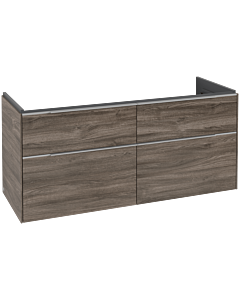Villeroy und Boch Subway 3. 1930 vanity unit C60200RK 127.2x57.6x47.8cm, without LED / handle aluminum glossy, stone oak