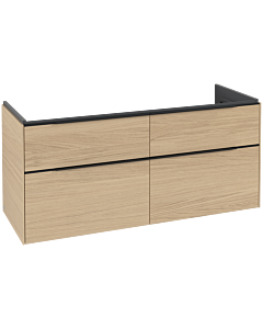 Villeroy und Boch Subway 3. 1930 vanity unit C60201VJ 127.2x57.6x47.8cm, without LED / handle Volcano black, nordic oak