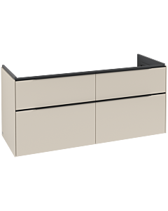 Villeroy und Boch Subway 3.0 Waschtisch-Unterschrank C60201VN 127,2x57,6x47,8cm, ohne LED/Griff Volcano black, cashmere grey