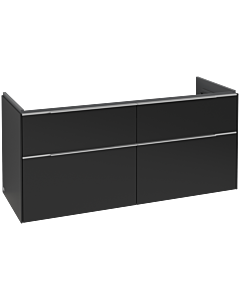 Villeroy und Boch Subway 3. 1930 vanity unit C602L0VL 127.2x57.6x47.8cm, with LED / handle aluminum glossy, volcano black