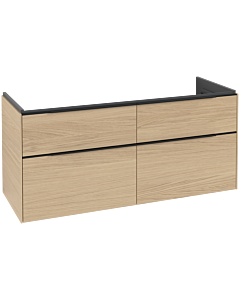 Villeroy und Boch Subway 3. 1930 C602L1VJ 127,2x57,6x47,8cm, avec LED / poignée Volcano noir, chêne nordique