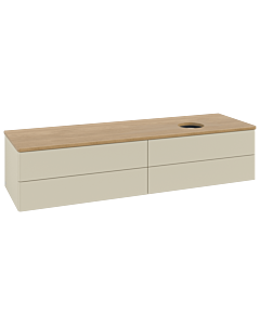 Villeroy und Boch Antao Waschtisch-Unterschrank K27011HJ 160x36x50cm, Waschbeckenplattenfarbe honey oak, silk grey matt lacquer