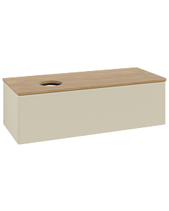 Villeroy und Boch Antao Waschtisch-Unterschrank K33011HJ 120x36x50cm, Waschbeckenplattenfarbe honey oak, silk grey matt lacquer