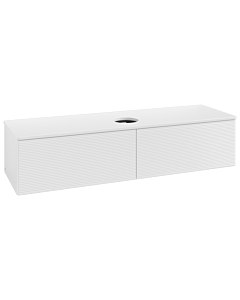 Meuble vasque Villeroy &amp; Boch Antao K36110GF 160 x 36 x 50 cm, couleur du plan vasque : laque blanche brillante