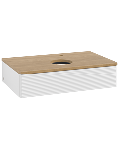 Villeroy & Boch Antao Waschtischunterschrank 800x190x500mm L08151GF mit Beleuchtung mit Struktur FK/AP: GF/1