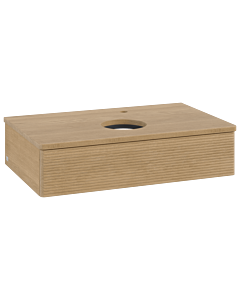 Villeroy & Boch Antao Waschtischunterschrank 800x190x500mm L08151HN mit Beleuchtung mit Struktur FK/AP: HN/1