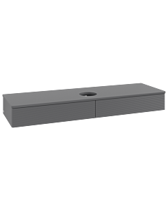 Villeroy & Boch Antao Waschtischunterschrank 1600x190x500mm L14110GK mit Beleuchtung mit Struktur FK/AP: GK/0
