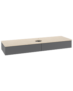 Villeroy & Boch Antao vanity unit 1600x190x500mm L14153GK with lighting with structure FK/AP: GK/3