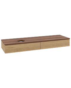 Villeroy & Boch Antao meuble sous vasque 1600x190x500mm L15112HN avec éclairage avec structure FK/AP: HN/2