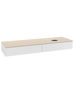 Villeroy & Boch Antao Waschtischunterschrank 1600x190x500mm L16113GF mit Beleuchtung mit Struktur FK/AP: GF/3