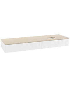 Villeroy & Boch Antao Waschtischunterschrank 1600x190x500mm L16153MT mit Beleuchtung mit Struktur FK/AP: MT/3