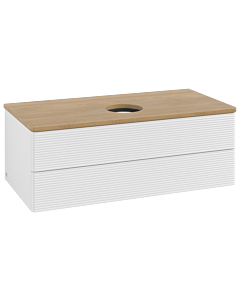 Villeroy & Boch Antao Waschtischunterschrank 1000x360x500mm L20111GF mit Beleuchtung mit Struktur FK/AP: GF/1