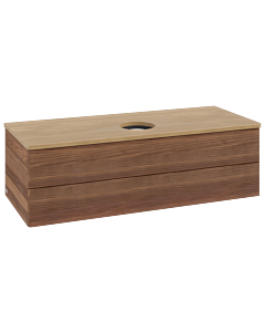 Villeroy & Boch Antao Waschtischunterschrank 1200x360x500mm L21111HM mit Beleuchtung mit Struktur FK/AP: HM/1