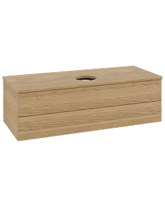 Villeroy & Boch Antao Waschtischunterschrank 1200x360x500mm L21111HN mit Beleuchtung mit Struktur FK/AP: HN/1