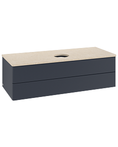Villeroy & Boch Antao Waschtischunterschrank 1200x360x500mm L21113HG mit Beleuchtung mit Struktur FK/AP: HG/3