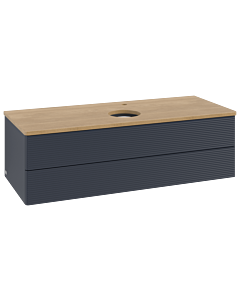 Villeroy & Boch Antao Waschtischunterschrank 1200x360x500mm L21151HG mit Beleuchtung mit Struktur FK/AP: HG/1